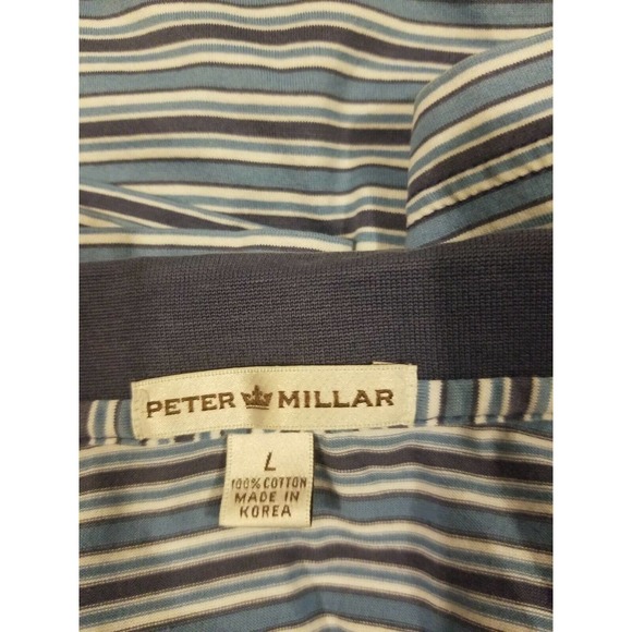 Peter Millar Bandon Dunes Polo Shirt Large Golf - Picture 3 of 7